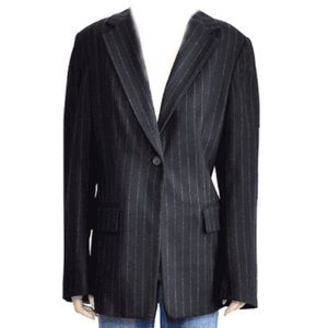 Banana Republic Black Gray Pinstripe Blazer
